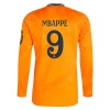 Officiële Voetbalshirt Real Madrid Mbappé 9 Uit 2024-25 Lange Mouw - Heren